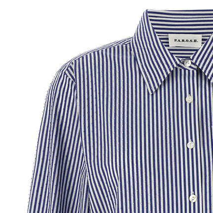 P.A.R.O.S.H. Blue Cotton Blouse