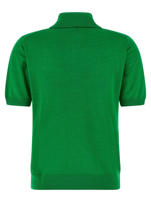 P.A.R.O.S.H. Bicolor Wool Polo Shirt