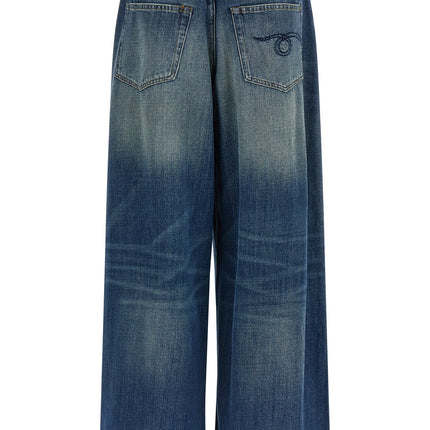 R13 Blue Cotton Jeans Denim