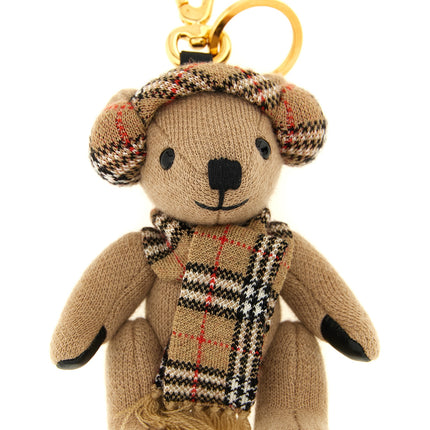 Burberry Beige Wool Keychain