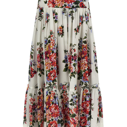 Dolce & Gabbana White Cotton Mini Skirt