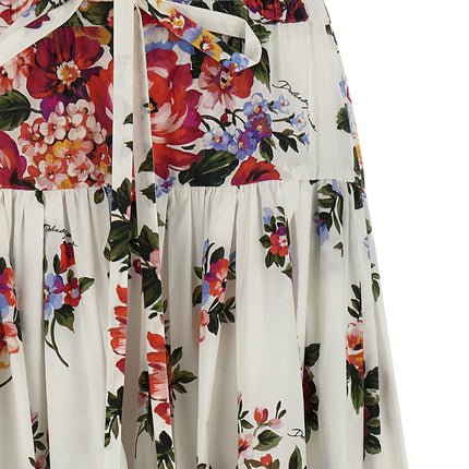 Dolce & Gabbana White Cotton Mini Skirt