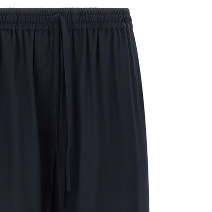 P.A.R.O.S.H. Blue Silk Casual Pants