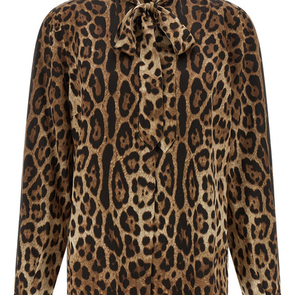 Dolce & Gabbana Brown Silk Blouse