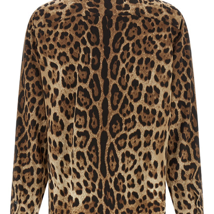 Dolce & Gabbana Brown Silk Blouse