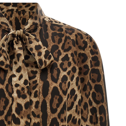 Dolce & Gabbana Brown Silk Blouse