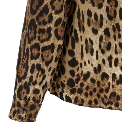 Dolce & Gabbana Brown Silk Blouse