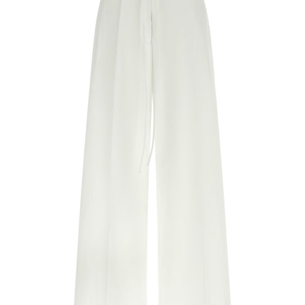 P.A.R.O.S.H. White Cotton Casual Pants