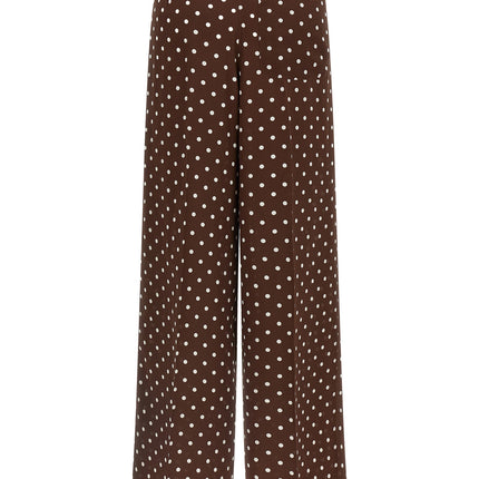 P.A.R.O.S.H. Brown Silk Casual Pants