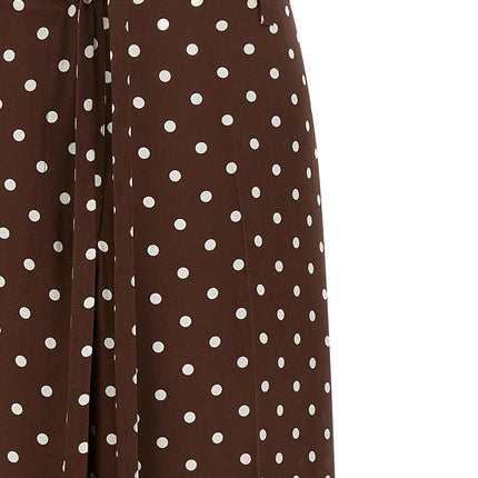 P.A.R.O.S.H. Brown Silk Casual Pants