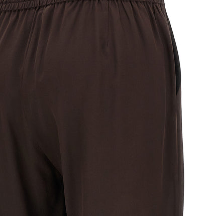 P.A.R.O.S.H. Brown Silk Casual Pants