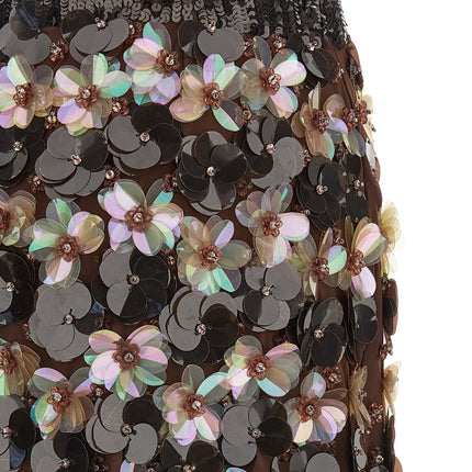 P.A.R.O.S.H. Brown Polyamide Long Skirt