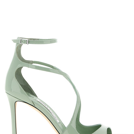 Jimmy Choo Bicolor Leather Stiletto Heel Sandals