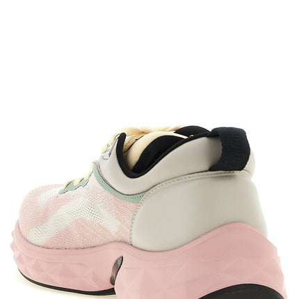 Jimmy Choo Multicolor Tencel Athletic Sneakers
