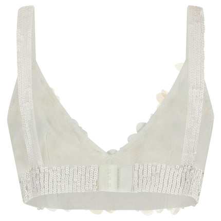 P.A.R.O.S.H. White Polyamide Tank Tops