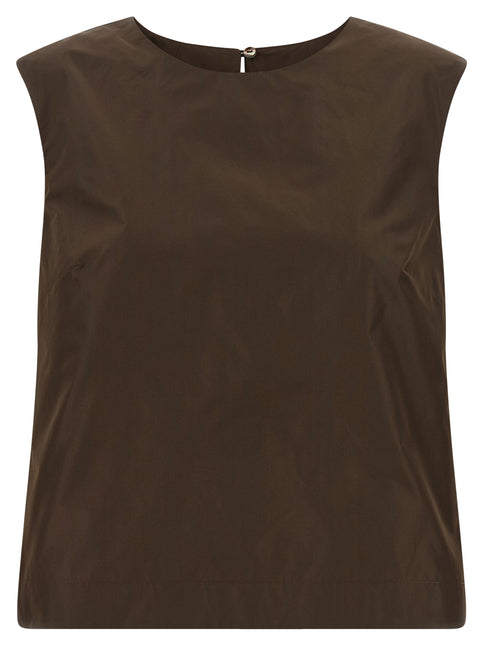 P.A.R.O.S.H. Brown Polyester Shirt
