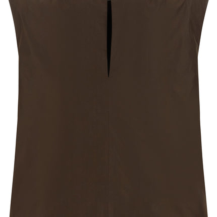 P.A.R.O.S.H. Brown Polyester Shirt