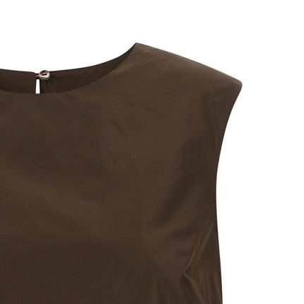 P.A.R.O.S.H. Brown Polyester Shirt