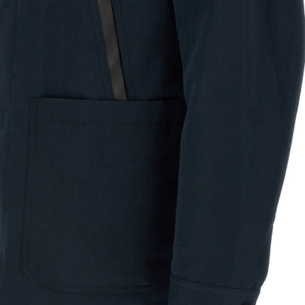 Brioni Blue Linen Full-Length Jacket