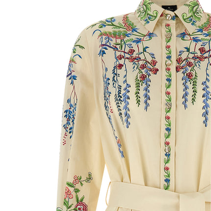Etro Multicolor Cotton Long Dress