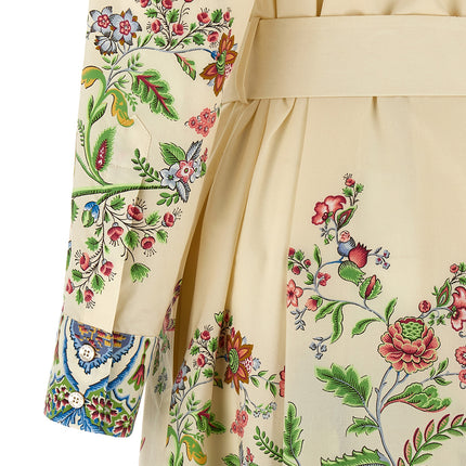 Etro Multicolor Cotton Long Dress