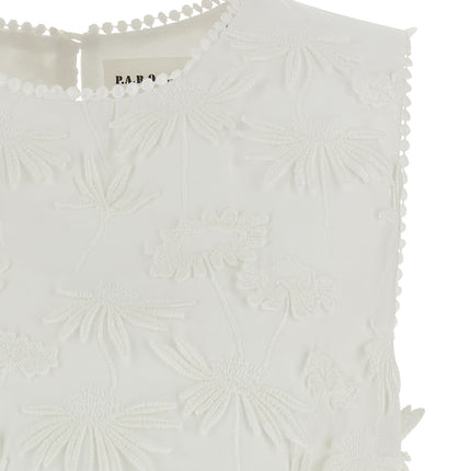 P.A.R.O.S.H. White Cotton Blouse