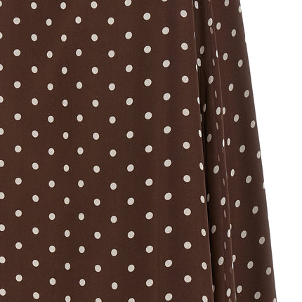 P.A.R.O.S.H. Brown Polyester Long Dress