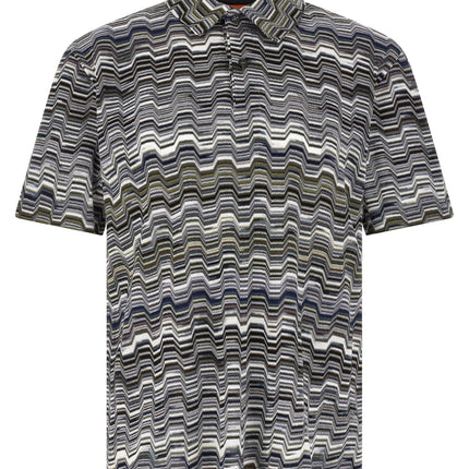 Missoni Bicolor Cotton Polo Shirt