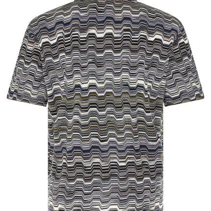 Missoni Bicolor Cotton Polo Shirt