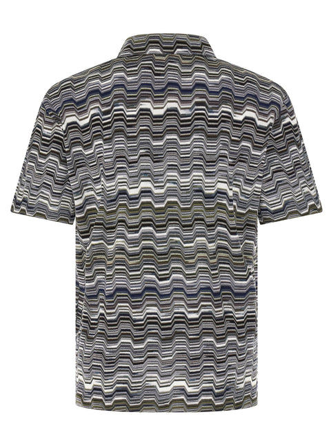 Missoni Bicolor Cotton Polo Shirt
