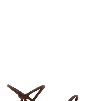 Staud Brown Cowhide Flat Sandals