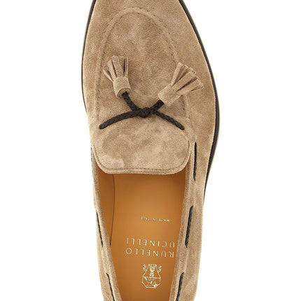 Brunello Cucinelli Brown Calfskin Slip-On Loafers
