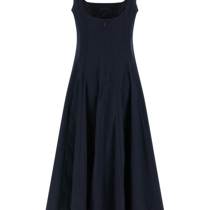 Staud Blue Cotton Midi Dress