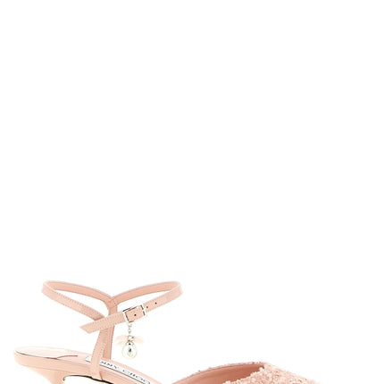 Jimmy Choo Multicolor Tencel Mid Heel Pumps