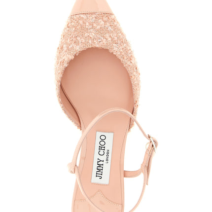Jimmy Choo Multicolor Tencel Mid Heel Pumps