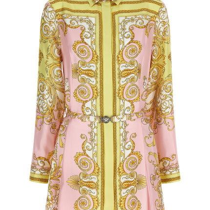 Versace Multicolor Silk Short Dress