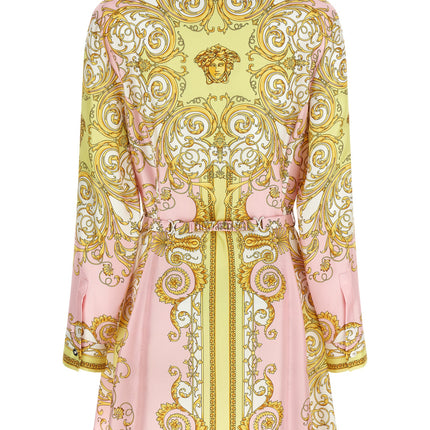 Versace Multicolor Silk Short Dress