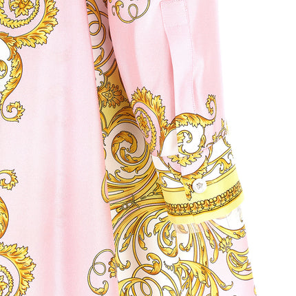 Versace Multicolor Silk Short Dress