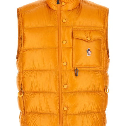 Moncler Grenoble Bicolor Polyester Sleeveless Jacket
