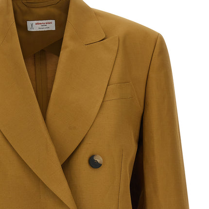 Alberto Biani Brown Viscose Blazer
