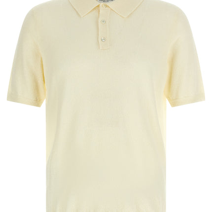 Roberto Collina Beige Cotton Polo Shirt