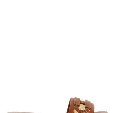 Hogan Brown Cotton Slides