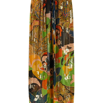 Etro Multicolor Silk Casual Pants