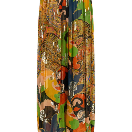 Etro Multicolor Silk Casual Pants