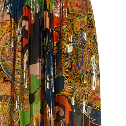 Etro Multicolor Silk Casual Pants