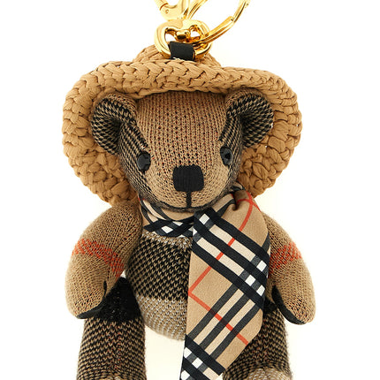 Burberry Beige Wool Keychain
