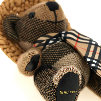Burberry Beige Wool Keychain