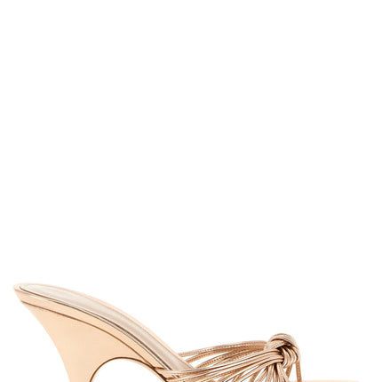 Gianvito Rossi Multicolor Lamb Leather Stiletto Heel Sandals