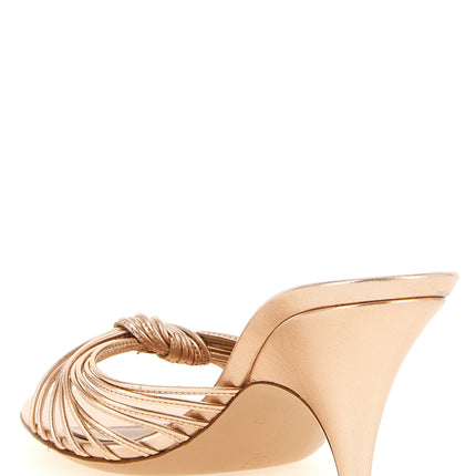 Gianvito Rossi Multicolor Lamb Leather Stiletto Heel Sandals