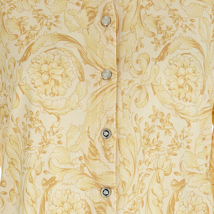 Versace Bicolor Silk Cardigan